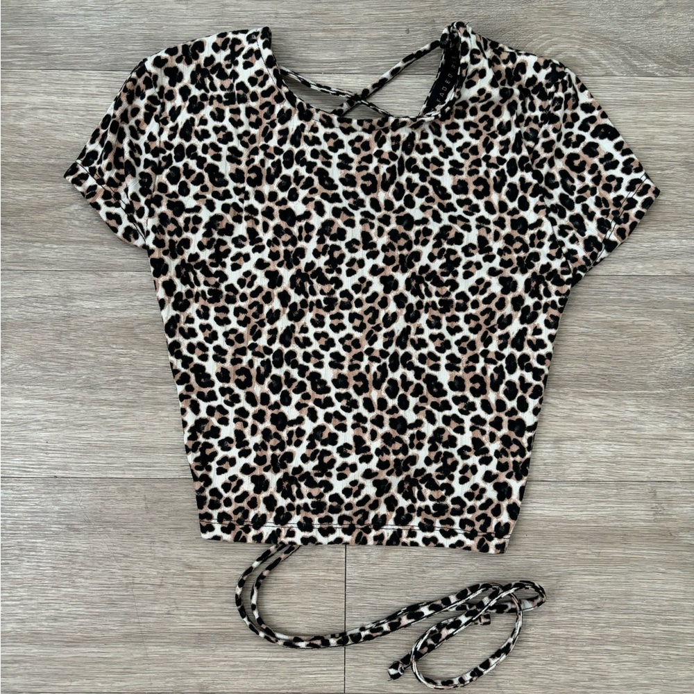 Leopard Print Women's Crop Top